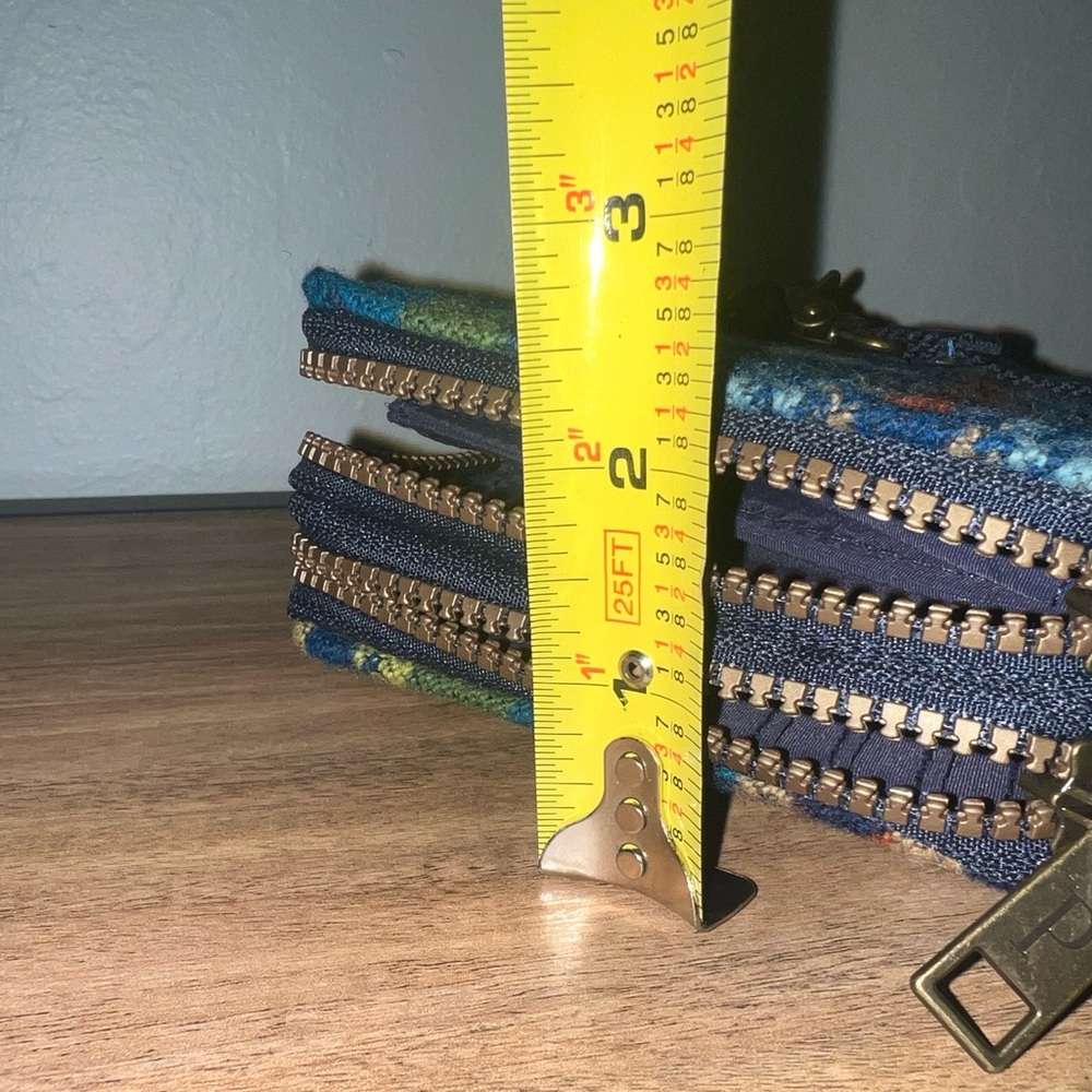 Pendleton Blue and Yellow Patterned Crossbody Bag - image 7